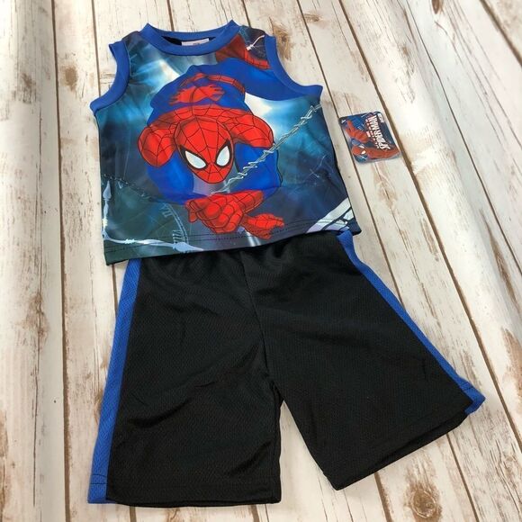 Spiderman T-Shirt and Short Set New - Picture 1 of 4